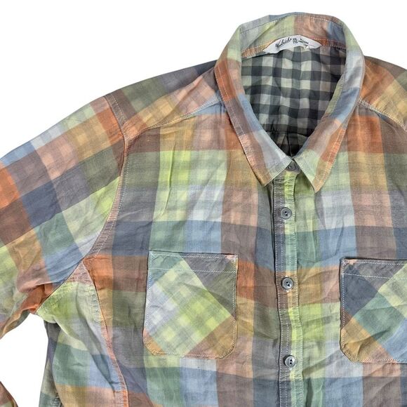 Woolrich Women's XXL Roll Tab Sleeve Shirt Conundrum Convertible Multicolor - Picture 3 of 11